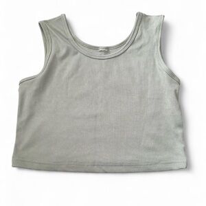 Ribbed Sleeveless Crop Top